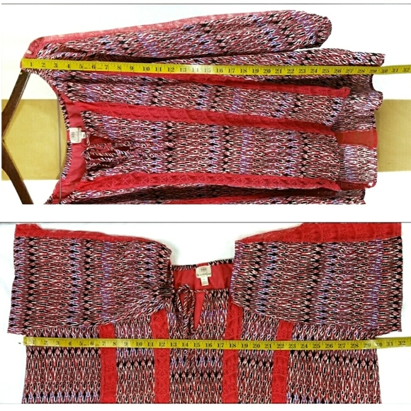 Hot in Hollywood 3X Maya Boho Peasant Lace Top (C) - Picture 7 of 7